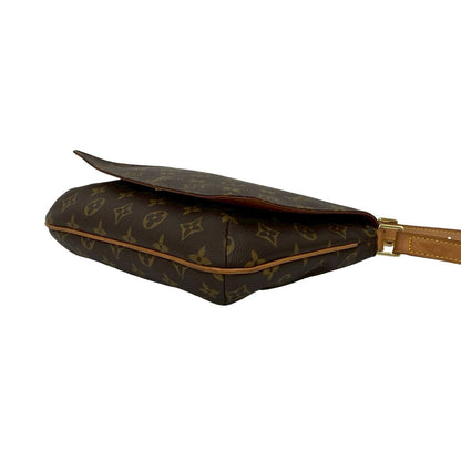 Louis Vuitton Shoulder Bag Leather Brown Monogram Musette Tango