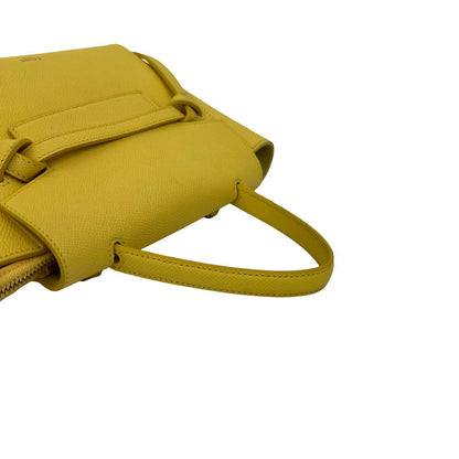 Celine Shoulder Bag Leather Yellow Belt Bag Nano