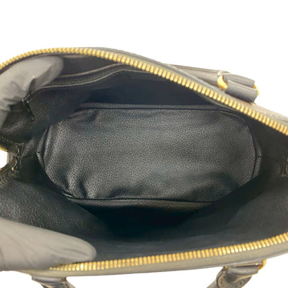 Celine Handbag Leather Black