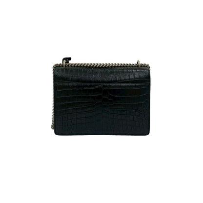 Yves Saint Laurent Shoulder Bag Leather Black