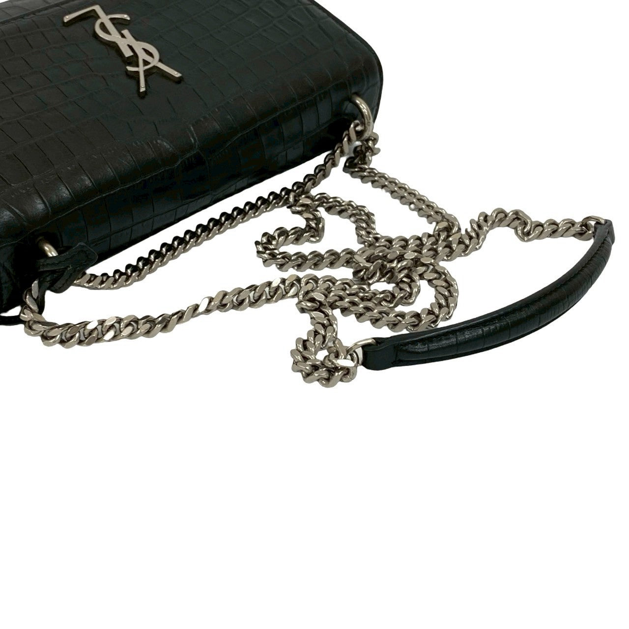 Yves Saint Laurent Shoulder Bag Leather Black