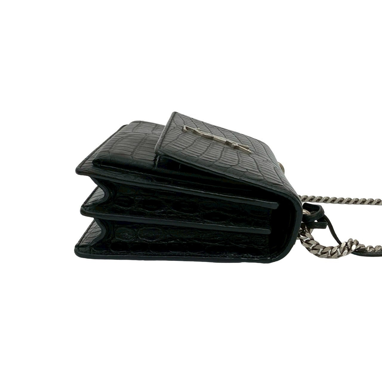 Yves Saint Laurent Shoulder Bag Leather Black