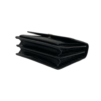 Yves Saint Laurent Shoulder Bag Leather Black