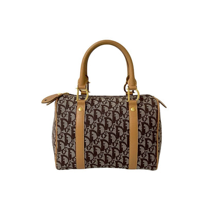 Dior Handbag Canvas Brown