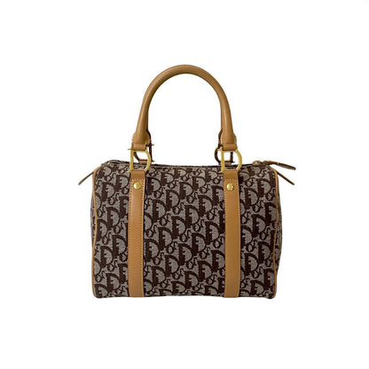 Dior Handbag Canvas Brown