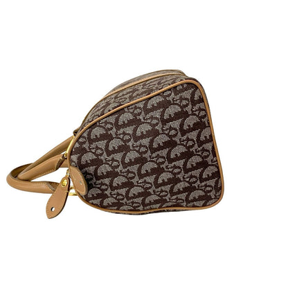 Dior Handbag Canvas Brown