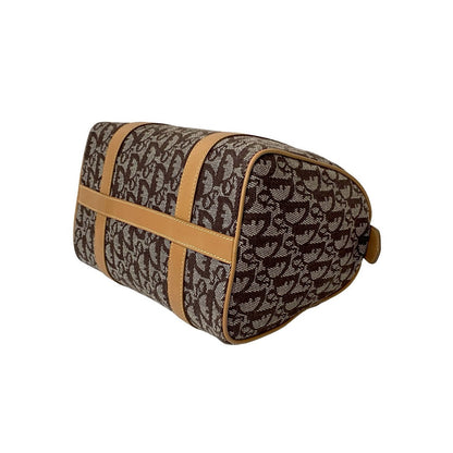 Dior Handbag Canvas Brown