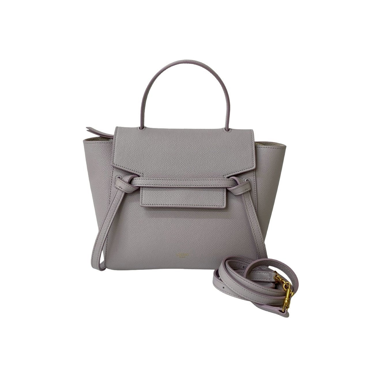Celine Shoulder Bag Leather Pink Belt Bag Nano