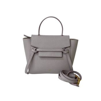 Celine Shoulder Bag Leather Pink Belt Bag Nano