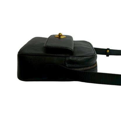 Celine Shoulder Bag Leather Black