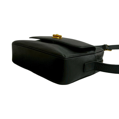 Celine Shoulder Bag Leather Black
