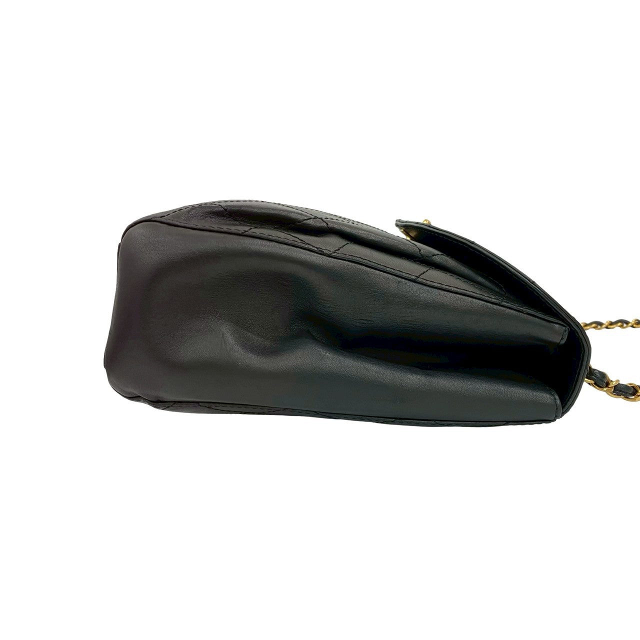 Chanel Shoulder Bag Lambskin Black Matrasse