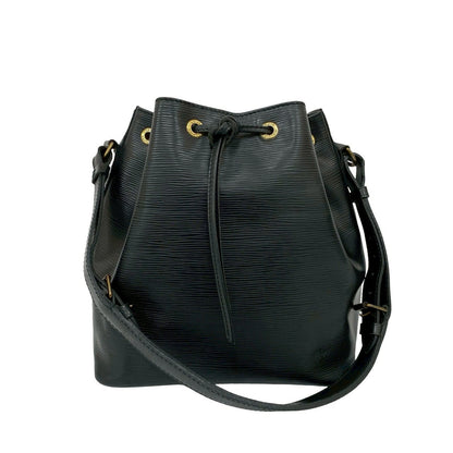 Louis Vuitton Shoulder Bag Epi Leather Black Epi Petit Noe