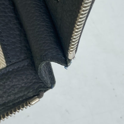 Hermes Clutch Bag Leather Gray L-Shaped Fastener Zip Tablet Mens