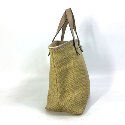 Hermes Tote Bag Leather, Polyester Yellow Type Handbag Kaba Chennai Pm Women