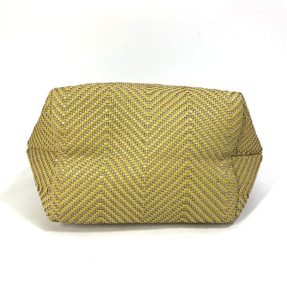 Hermes Tote Bag Leather, Polyester Yellow Type Handbag Kaba Chennai Pm Women