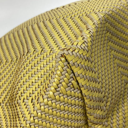 Hermes Tote Bag Leather, Polyester Yellow Type Handbag Kaba Chennai Pm Women