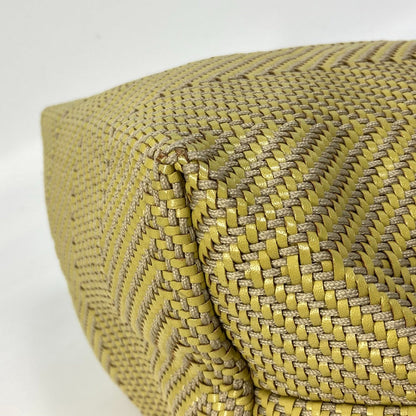 Hermes Tote Bag Leather, Polyester Yellow Type Handbag Kaba Chennai Pm Women