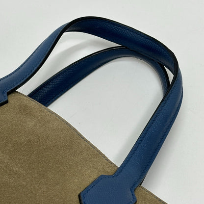 Hermes Tote Bag Epsom, Grizzly Blue Maxi Box Cover 30 Women