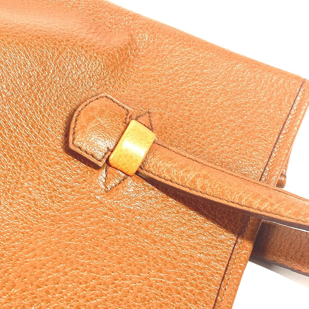 Hermes Tote Bag Leather Brown Gallop