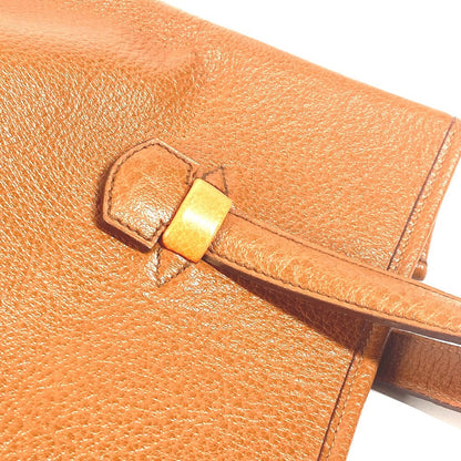 Hermes Tote Bag Leather Brown Gallop