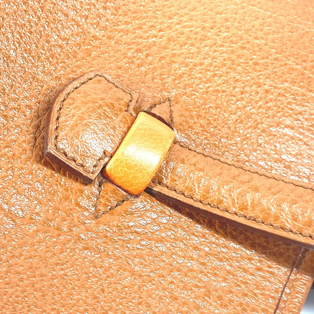 Hermes Tote Bag Leather Brown Gallop