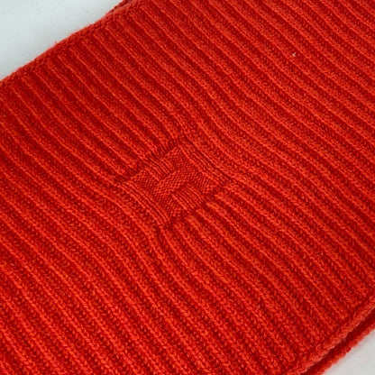 Hermes Scarf Wool Orange H Logo Snood Unisex(Unisex)