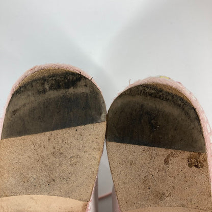 Hermes Sneakers Leather, Silk Light Pink Women 35