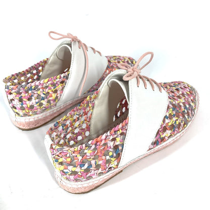 Hermes Sneakers Leather, Silk Light Pink Women 35