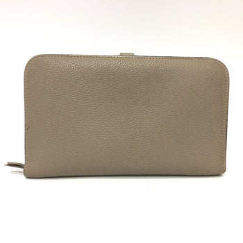 Hermes Long Wallet Purse Togo Beige Dogon Gm Women