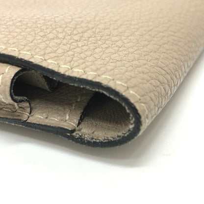 Hermes Long Wallet Purse Togo Beige Dogon Gm Women