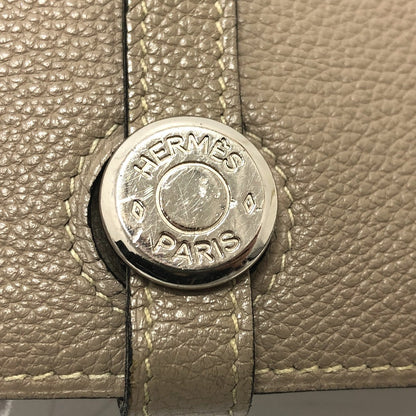 Hermes Long Wallet Purse Togo Beige Dogon Gm Women