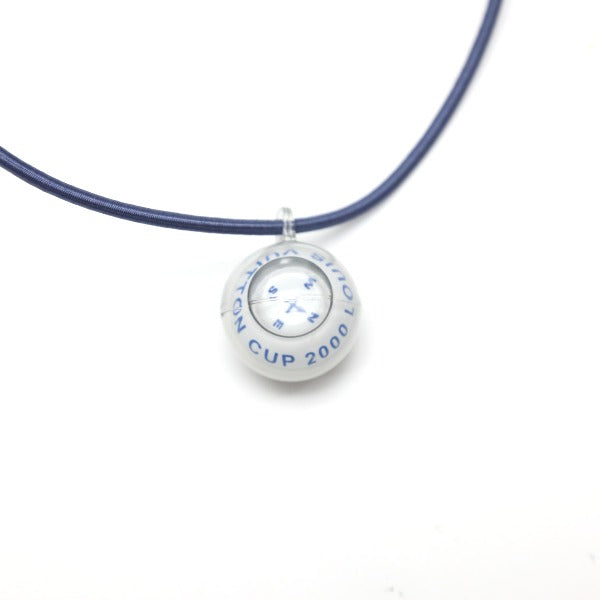 Louis Vuitton Choker Plastic Blue Necklace Cup Compass Pendant Choker Women(Unisex)
