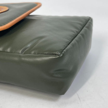 Hunting World Pouch Nylon / Leather Dark Green Logo Belt Pouch Mens(Unisex)