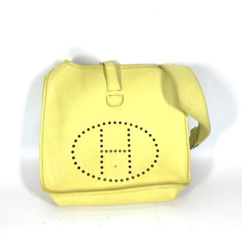 Hermes Shoulder Bag Epsom Yellow Crossbody Bag Evelyn 3 Gm Women