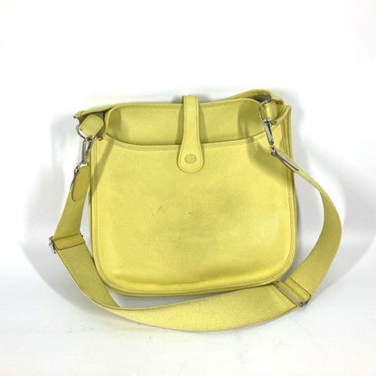 Hermes Shoulder Bag Epsom Yellow Crossbody Bag Evelyn 3 Gm Women