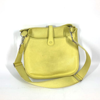 Hermes Shoulder Bag Epsom Yellow Crossbody Bag Evelyn 3 Gm Women
