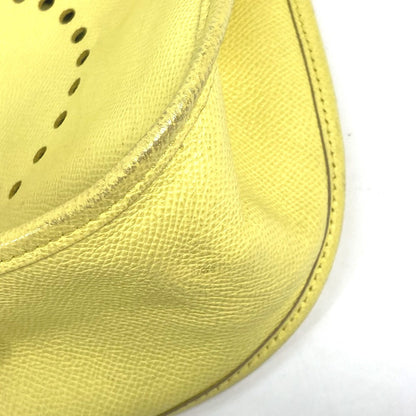 Hermes Shoulder Bag Epsom Yellow Crossbody Bag Evelyn 3 Gm Women