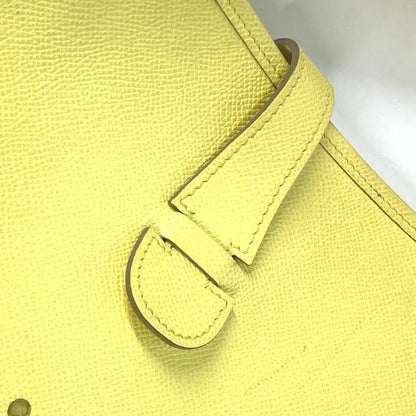 Hermes Shoulder Bag Epsom Yellow Crossbody Bag Evelyn 3 Gm Women