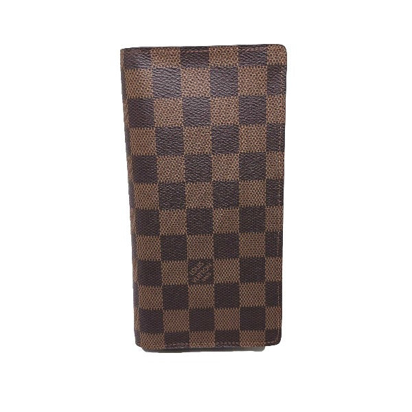 Louis Vuitton Bifold Wallet N60017 Damier Canvas Brown Wallet With Card Pocket Damier Portefeuille