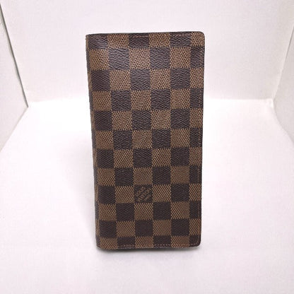 Louis Vuitton Bifold Wallet N60017 Damier Canvas Brown Wallet With Card Pocket Damier Portefeuille