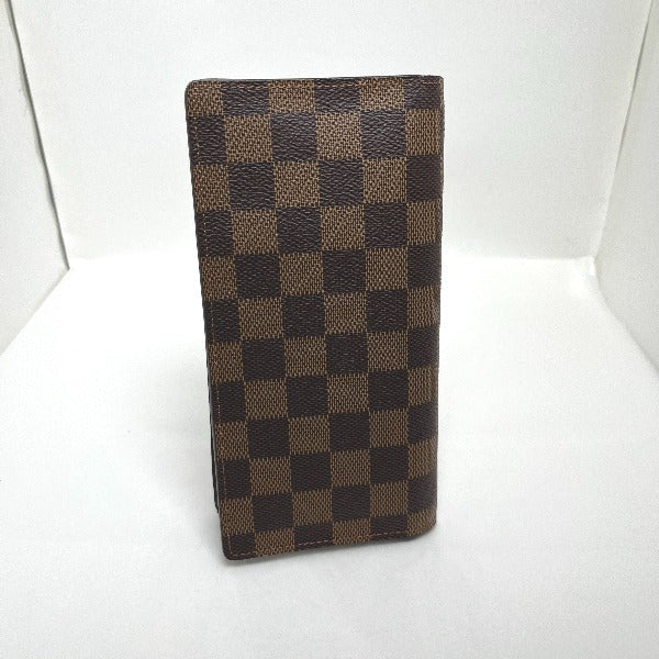 Louis Vuitton Bifold Wallet N60017 Damier Canvas Brown Wallet With Card Pocket Damier Portefeuille
