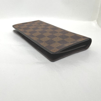 Louis Vuitton Bifold Wallet N60017 Damier Canvas Brown Wallet With Card Pocket Damier Portefeuille