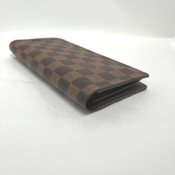 Louis Vuitton Bifold Wallet N60017 Damier Canvas Brown Wallet With Card Pocket Damier Portefeuille