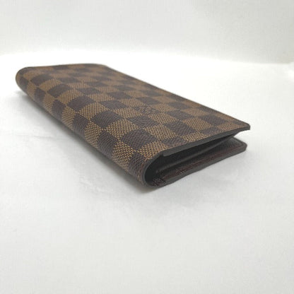 Louis Vuitton Bifold Wallet N60017 Damier Canvas Brown Wallet With Card Pocket Damier Portefeuille