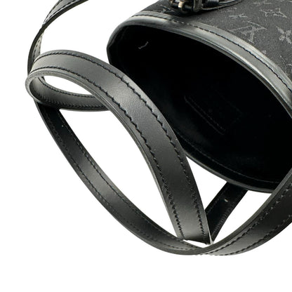 Louis Vuitton Handbag M92144 Monogram Satin Noir Little Bucket Monogram Satin Noir Women