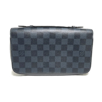 Louis Vuitton Business Bag N41590 Damier Canvas Cobalt Wallet Damier Cobalt Zippy Xl Mens