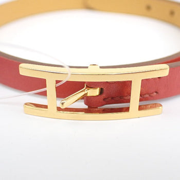 Hermes Bracelet Calfskin Leather Sanguine Beapi De Bourtour Taderakto Sanguine Women
