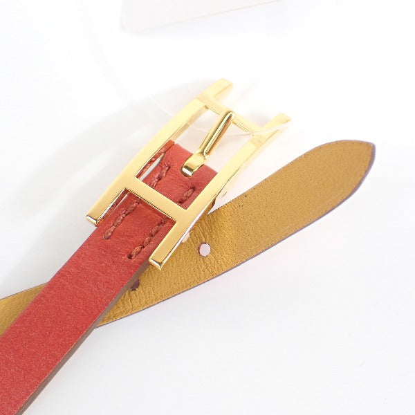 Hermes Bracelet Calfskin Leather Sanguine Beapi De Bourtour Taderakto Sanguine Women