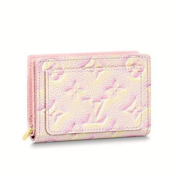 Louis Vuitton Bifold Wallet M81529 Monogram Ann Platt Light Pink Coin Purse With Card Case Monogram